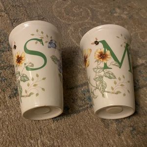 Butterfly Meadow Lenox Ceramic Travel Mug - Set of 2